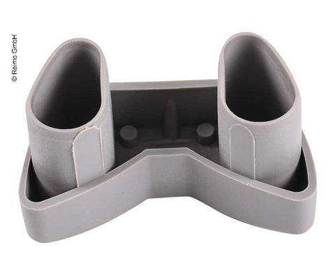 Embout de protection pour vélo gris 2x