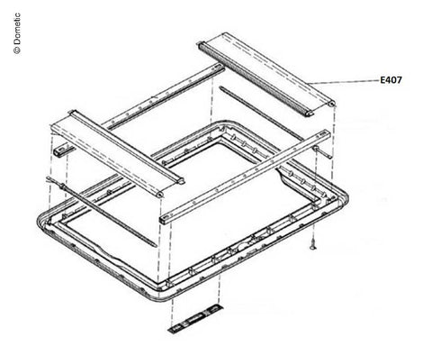 Tenda a rullo oscurante Heki1 crema