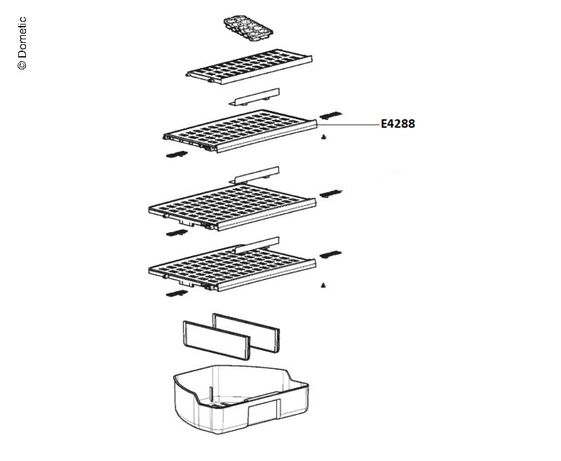 Gitterrost für Kühlschrank RMD855X
