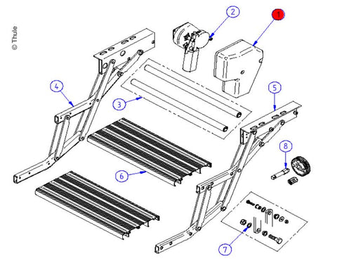 Motorabdeckung Double Step 12V