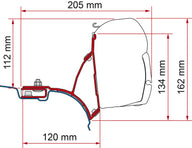 Adapter Fiamma Kit VW T5, T6, T6.1 Transporter & Multivan