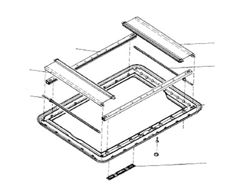 Telaio in vetro per Heki 1 senza ventilazione forzata