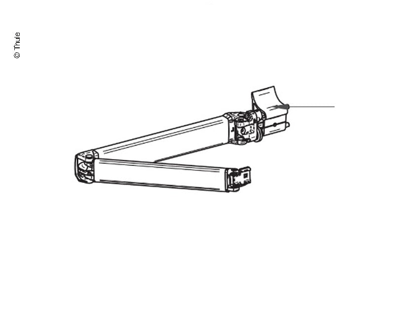 Thule O5003, Gelenkarm rechts am 3m Länge