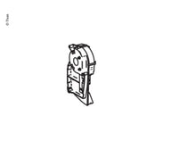 Piastra terminale sinistra Thule per Omnistor 5003 – Ricambio originale 1500601594