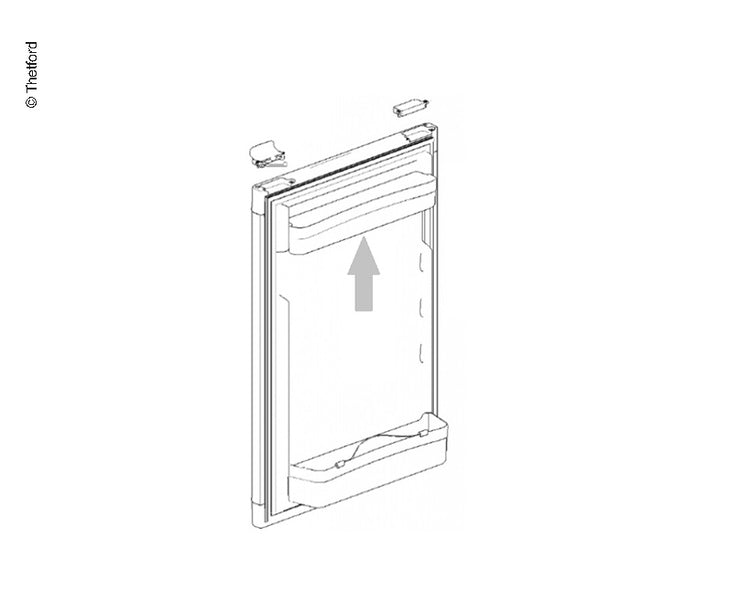 Door bin flat shallow