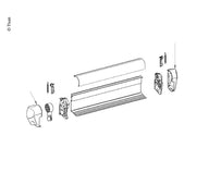 Jeu d'embouts anthracite pour Thule Omnistor 5003 – Pièce de rechange 1500602695