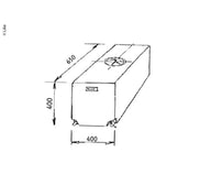 Lippert Wassertank, 95L, 65x40x40 cm, anthrazit