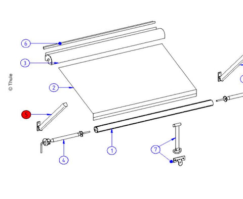 Braccio di supporto sinistro e destro W150