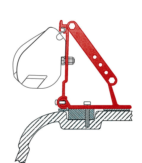Adattatore Fiamma per F45 su VW T5 con tetto piano