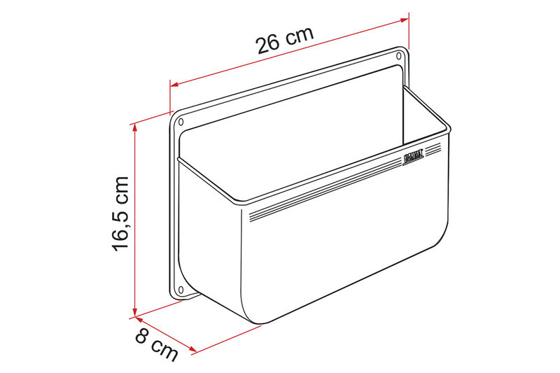 Pocket Ablage L - weiß