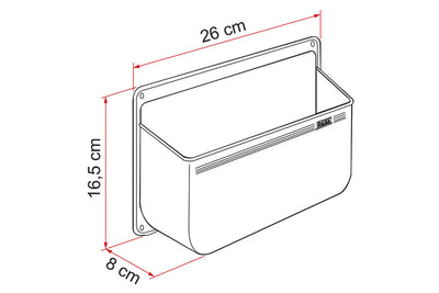 Pocket Ablage L - weiß