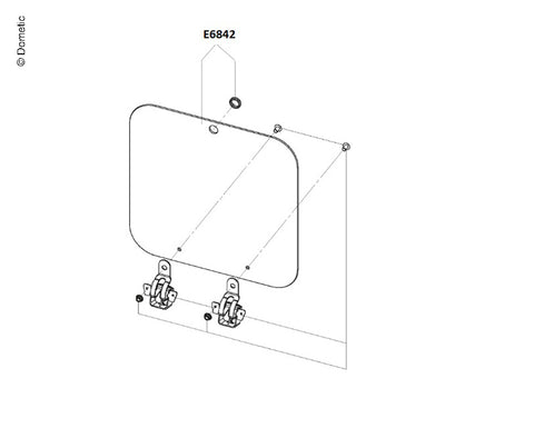 évier avec couvercle en verre