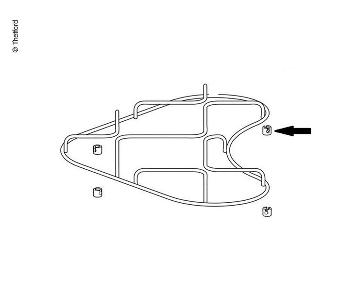 Clip Pan Support 4pcs