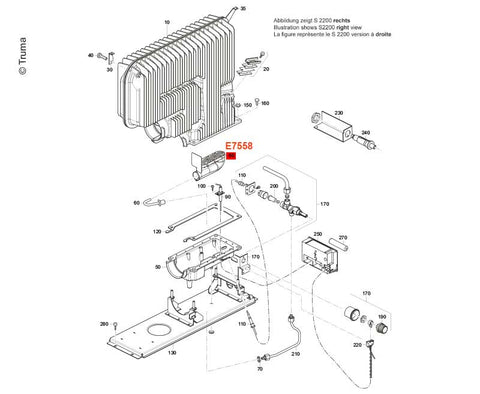 Brûleur à cuvette S 2200 (P), 30/50 mbar