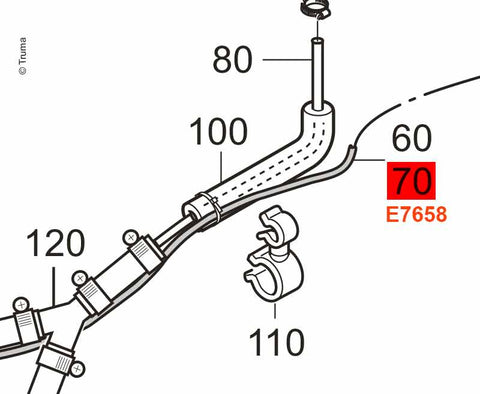 Câble pompe doseuse 6m cpl.