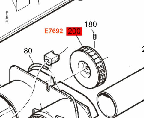 Girante del ventilatore Ø76