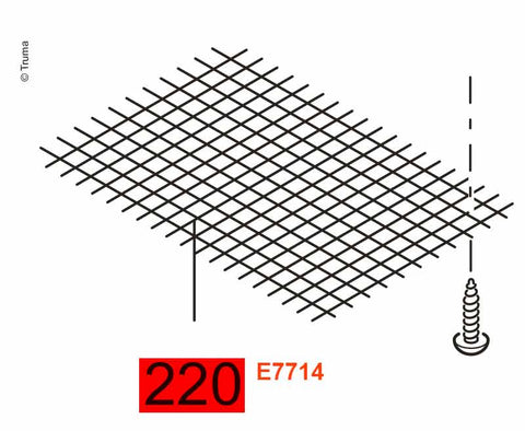 Griglia di aspirazione a pavimento 140 x 242 mm