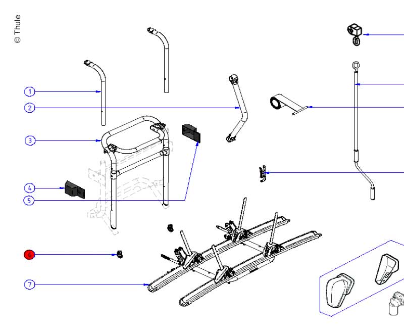 Tube Stop Thule Lift V16