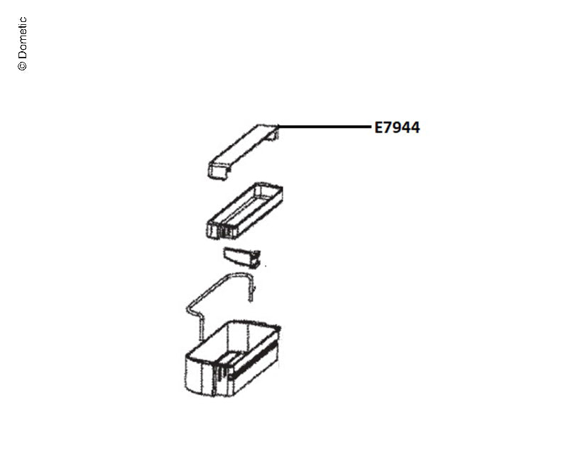 Abdeckung Türfach CRX 80