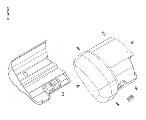 Copri Motorkit F65S bianco polare