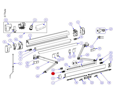 Braccio di supporto LH Conn 5200