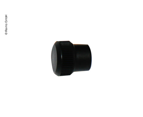 Pomello zigrinato M5 nero per griglia di ventilazione 31