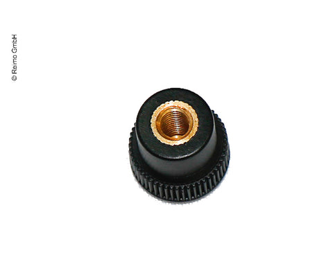 Pomello zigrinato M5 nero per griglia di ventilazione 31