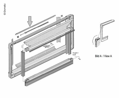 Profilo di ventilazione telaio interno S5