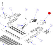 Abdeckkappe Motor für Thule Single Step V10 / V15