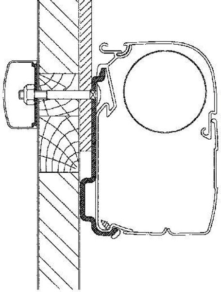 Adattatore per tenda da sole Eden/Allegro set