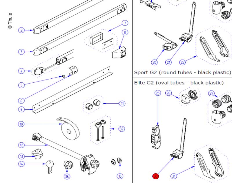 Platform Lock oval L+R