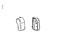 Set tappi terminali Thule Omnistor 4900 destro e sinistro – Argento, Grigio