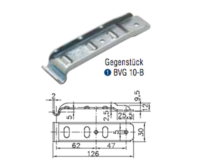 Winterhoff Gegenstück Bordwandverschluss BVG 10-B