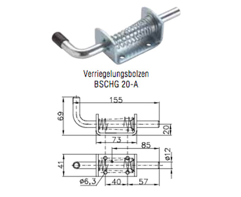 Chiavistello di sicurezza Winterhoff BSCHG 20-A