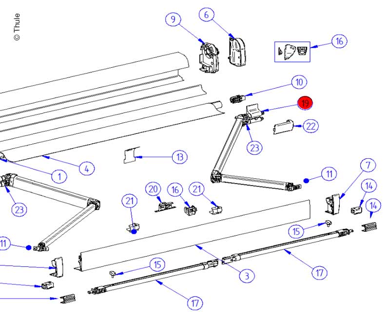 RH Spring Arm Trist4/4,5m