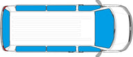 Tappetini termici Isoflex set completo per Mercedes Vito/Viano/Vito Tourer/Classe V 