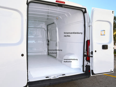 Pannelli di rivestimento interni Cover Plus Fiat Ducato e modelli identici, bianchi