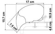 Thule View Blocker G2 Front – Protection contre la vue, le vent, la pluie et le soleil pour stores Thule Omnistor