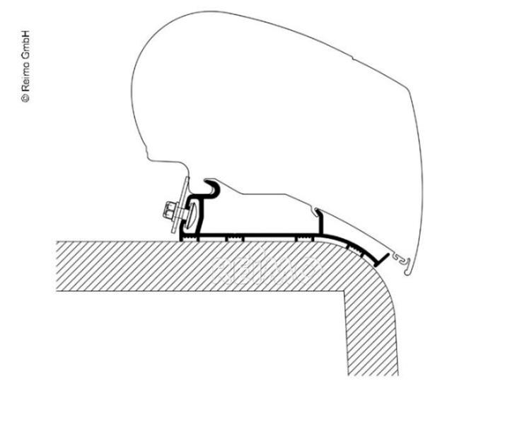 Markisen Dach-Montage-Adapter für Hymer 2013 Wohnwagen &amp; Reisemobile, Eriba Nova