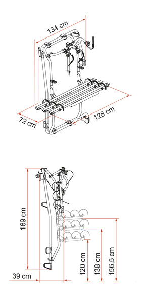 Fahrradträger Carry Bike Frame für Mercedes Sprinter ab Baujahr 2018