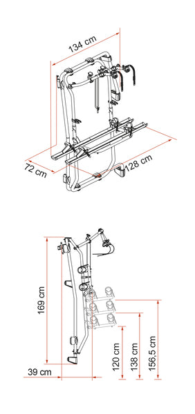 Fahrradträger Carry Bike Frame für Mercedes Sprinter ab Baujahr 2018