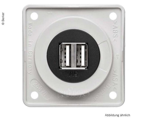 Presa di ricarica USB Berker 12V doppia