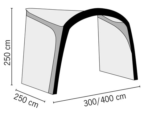 Pare-soleil gonflable universel Playa Air 300 &amp; 400 Caravan