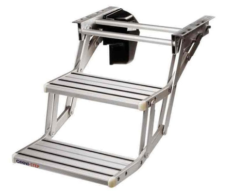 Gradino doppio in alluminio Omnistep - Gradino d'ingresso motorizzato 12 V