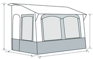 Vorzelt, Wohnwagen, Gestänge, Casa Royal 2
