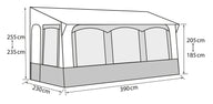 Vorzelt, Wohnwagen, Gestänge, Casa Royal 2