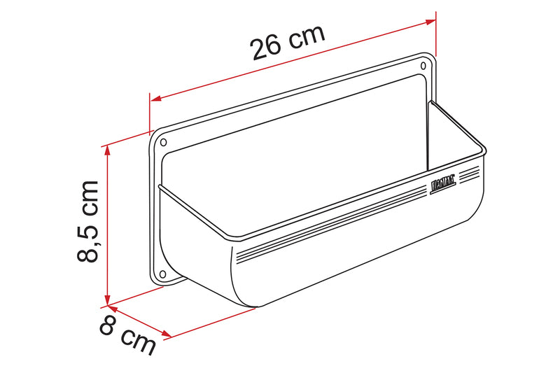 Pocket Ablage M - weiß