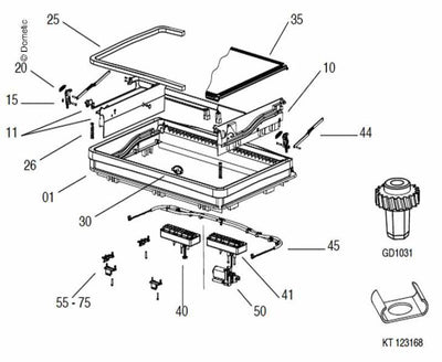 Getriebe Kurbelantrieb für Midi-Heki