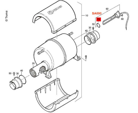 Guarnizione Truma O-ring 32x2,5