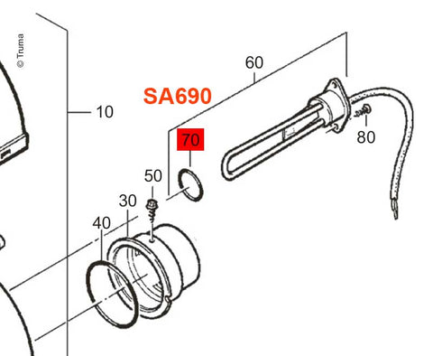 Guarnizione Truma O-ring 32x2,5